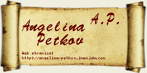 Angelina Petkov vizit kartica